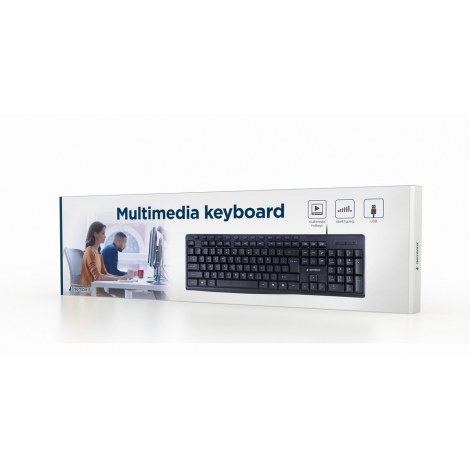 Gembird | Multimedia Keyboard | KB-UM-107 | Multimedia | Wired | US | Black | g - 2